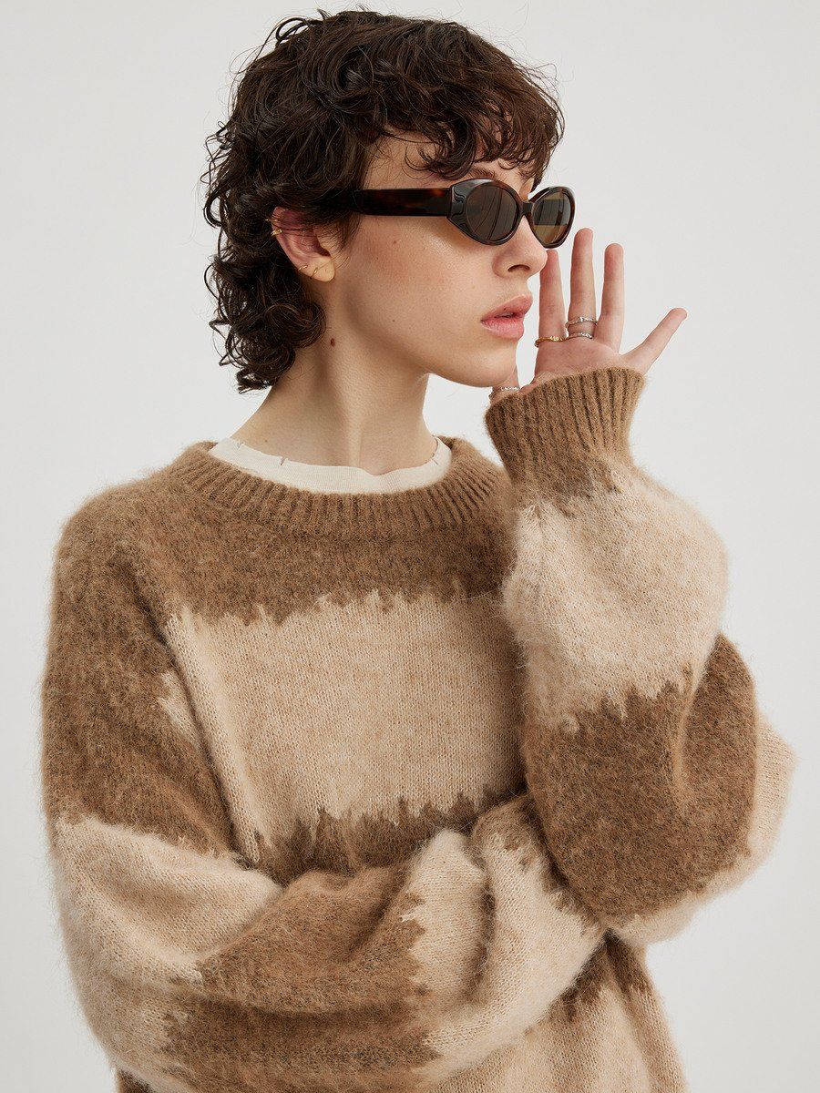 Liza Stripe Knit Sweater