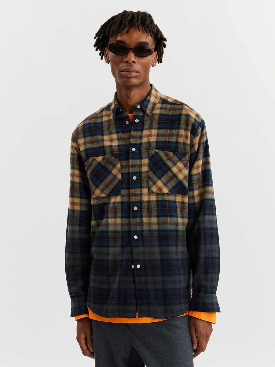 Clip Dye Check Shirt