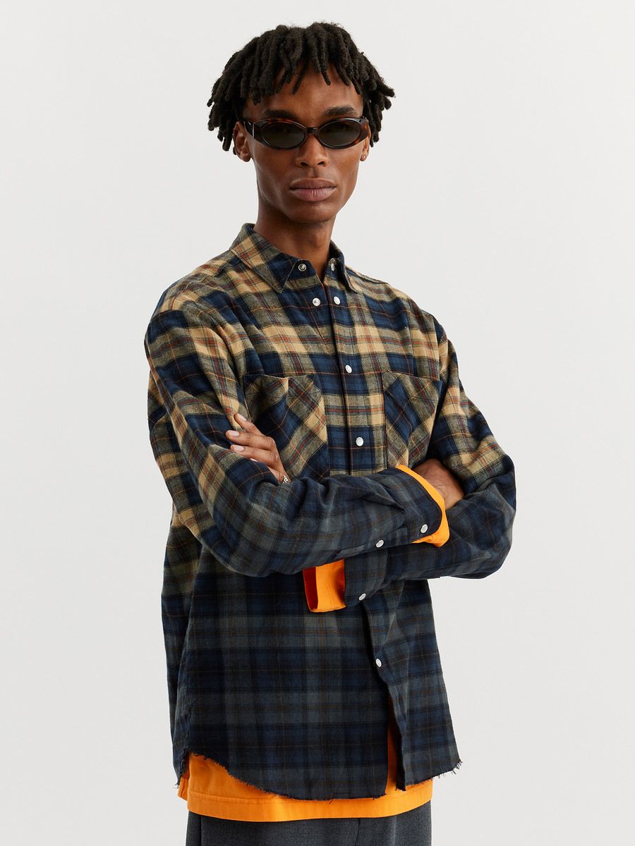 Clip Dye Check Shirt
