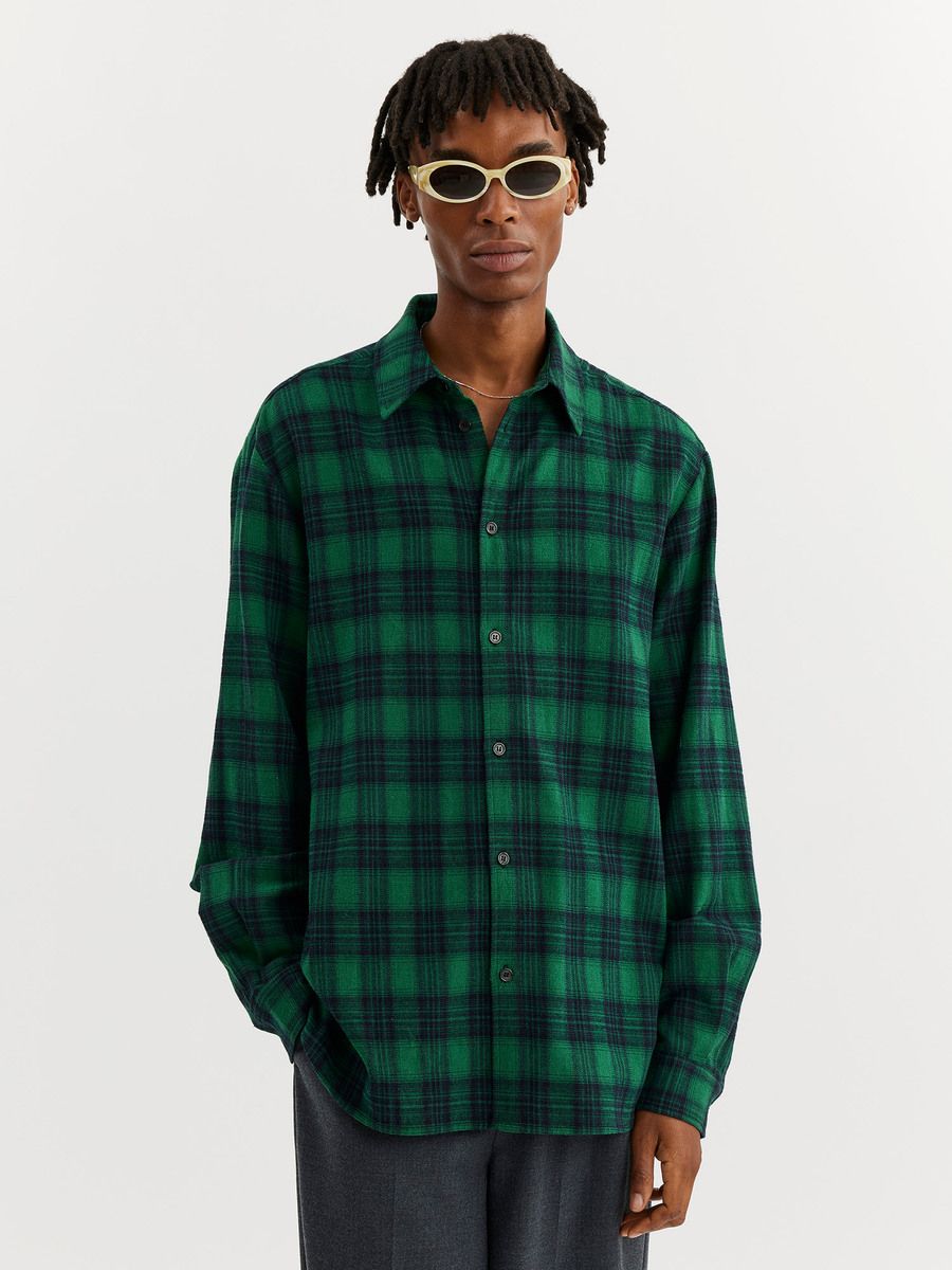 Elja Green Check Shirt