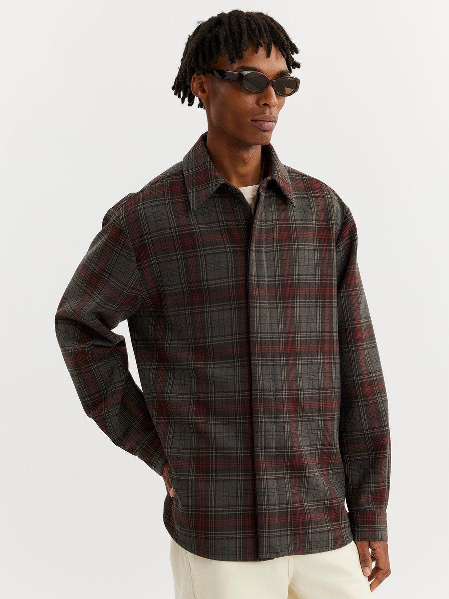 Elja Grey Check Shirt