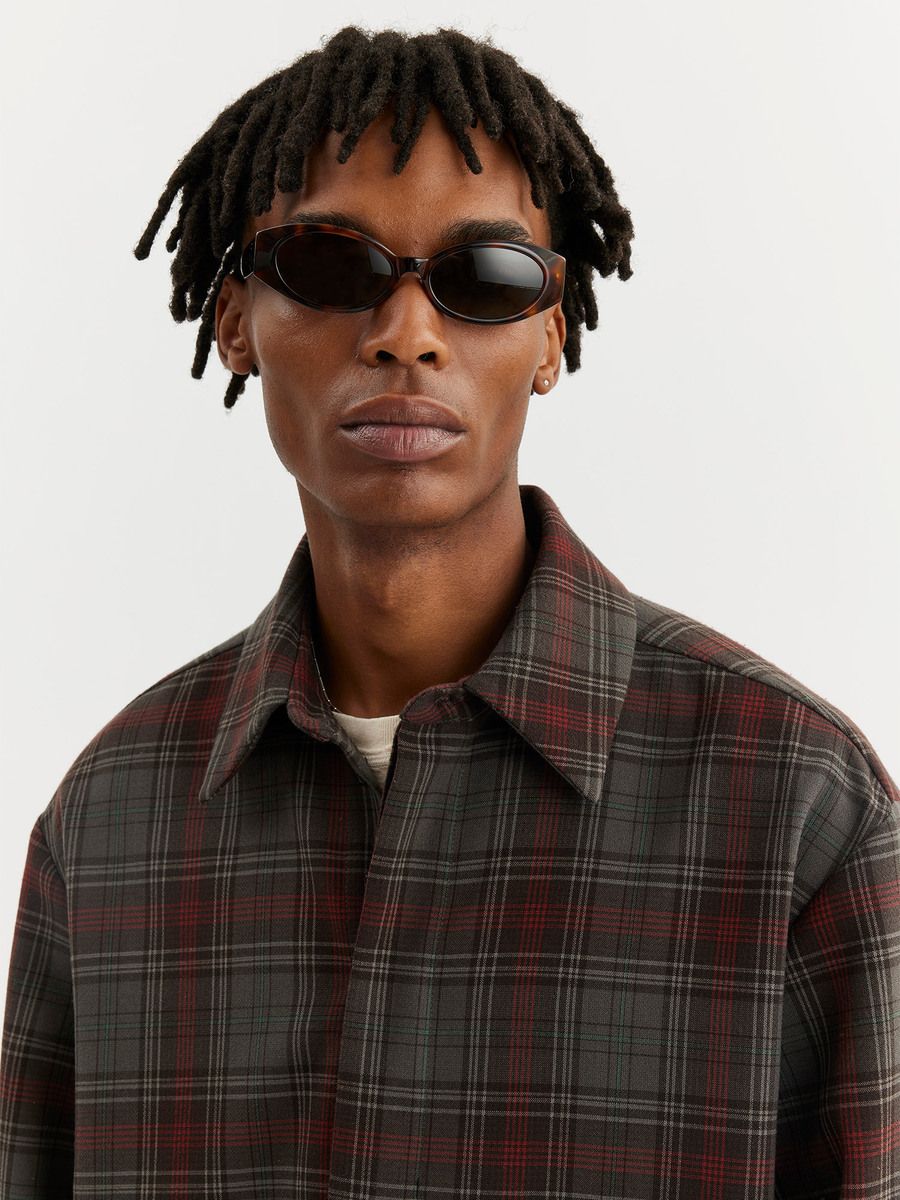 Elja Grey Check Shirt