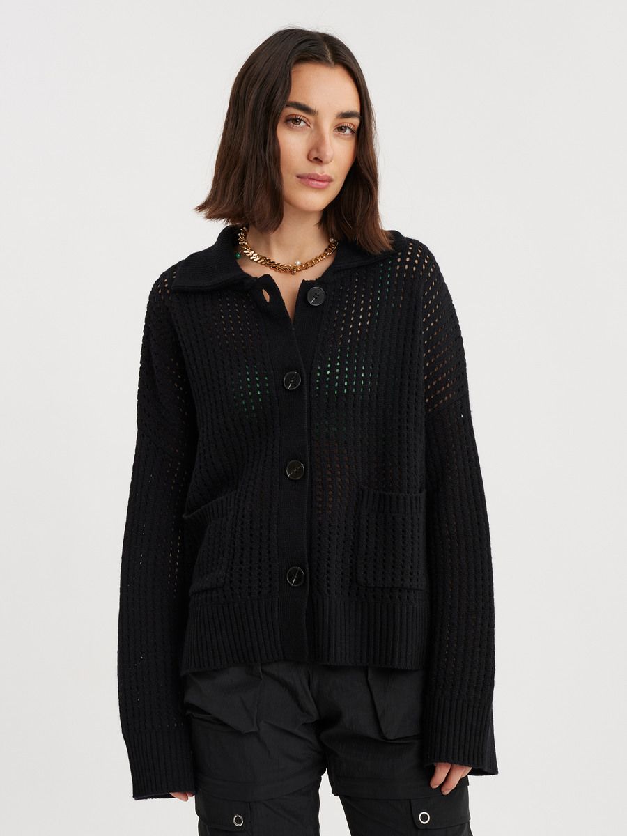 Tired Crochet Cardigan