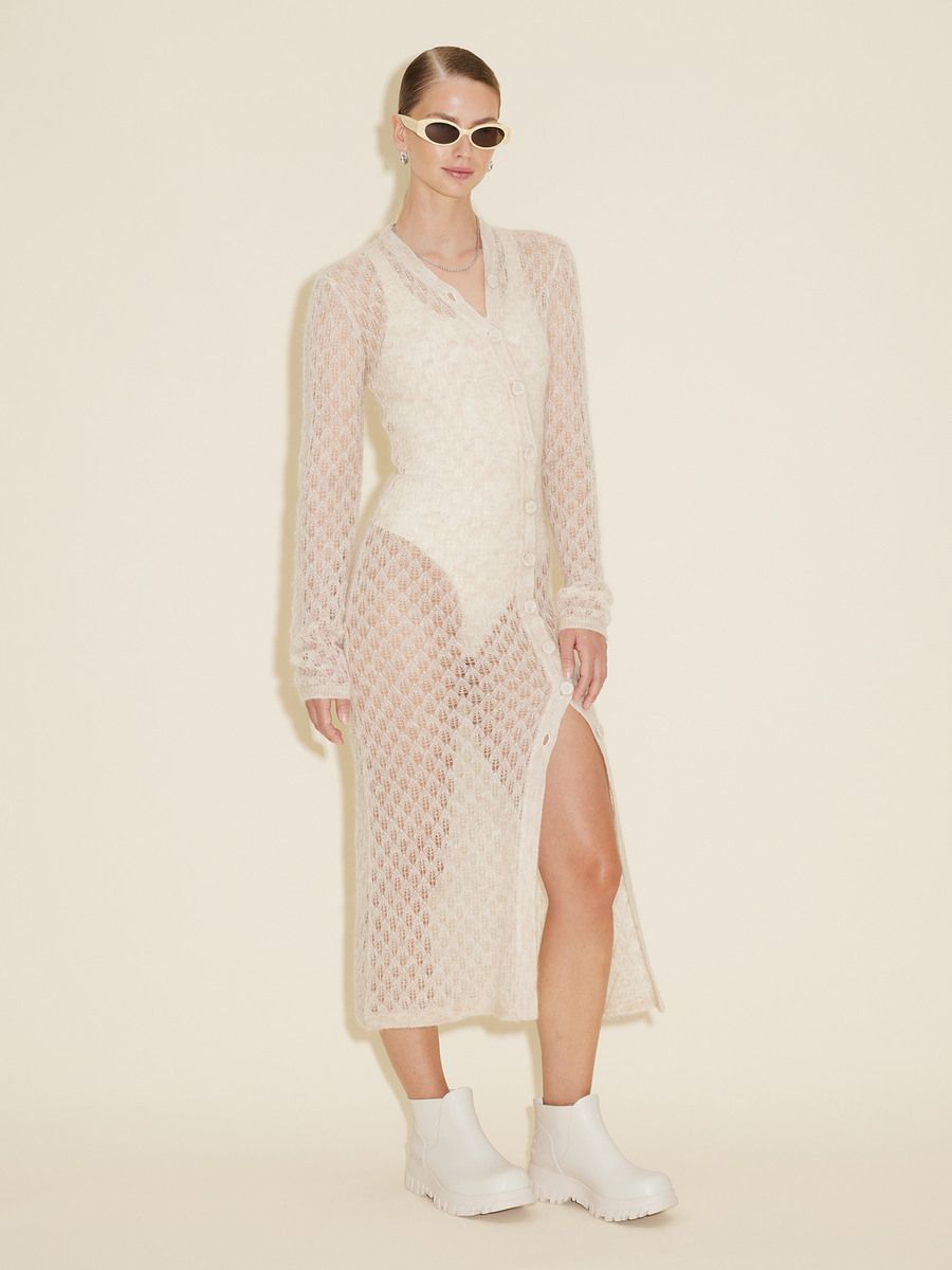 Coral Knit Dress