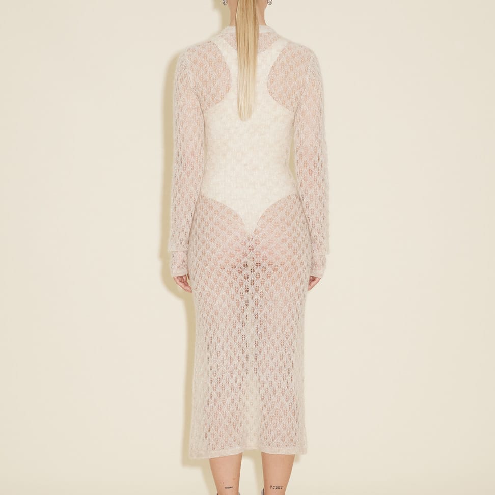 Coral Knit Dress
