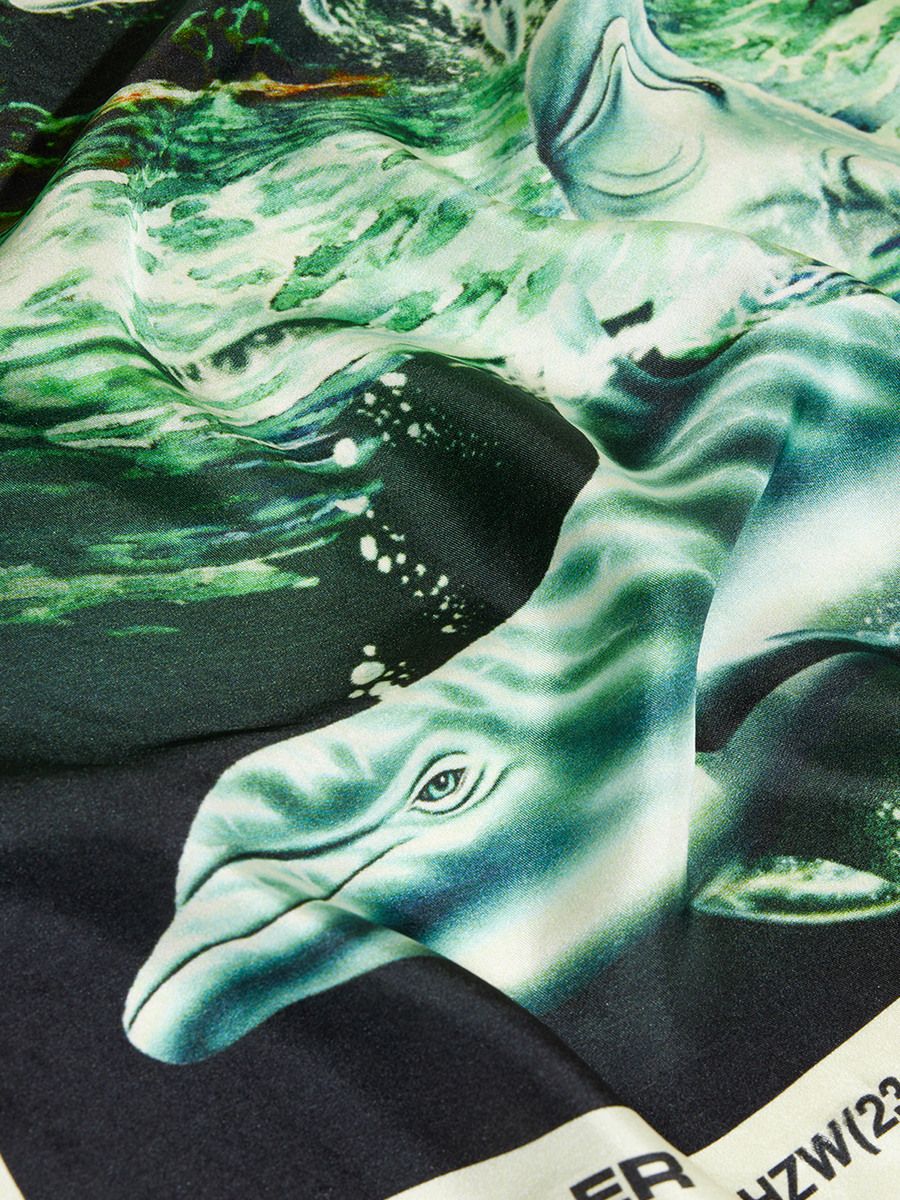 Silk Twill Fine Scarf Illustration