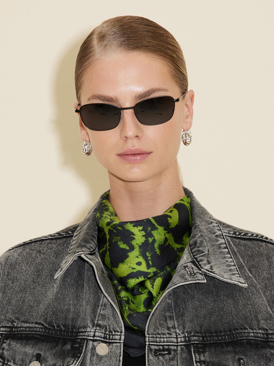 Silk Twill FS Green Floral