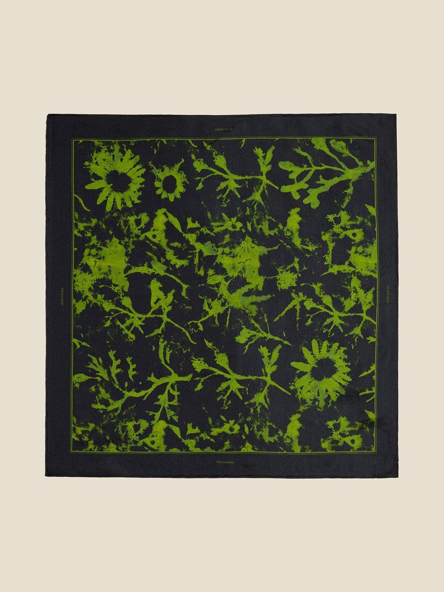 Silk Twill FS Green Floral