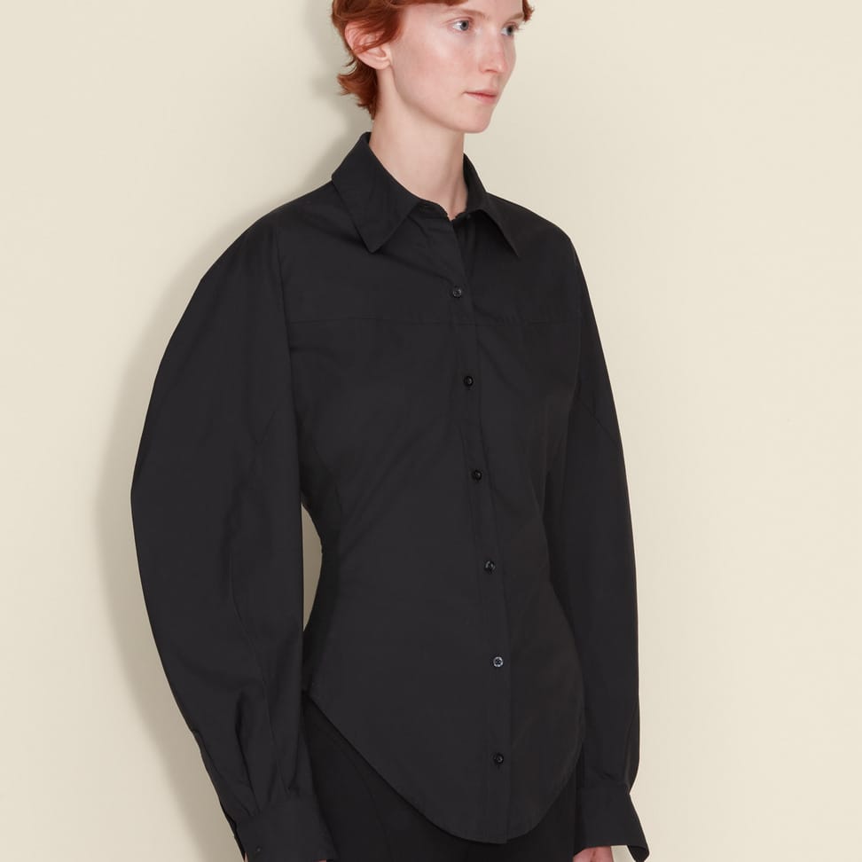 Cyra Ribbed Side Shirt