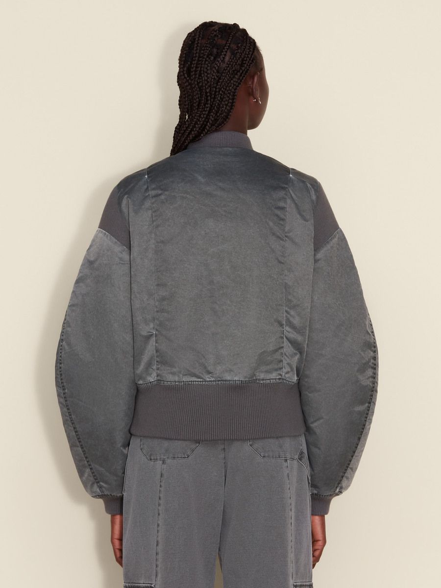 Reb Cropped Bomber Jacket