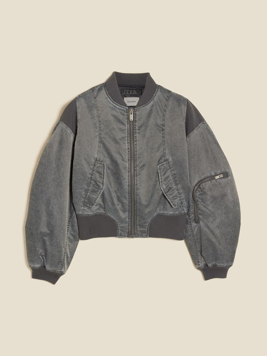 Reb Cropped Bomber Jacket