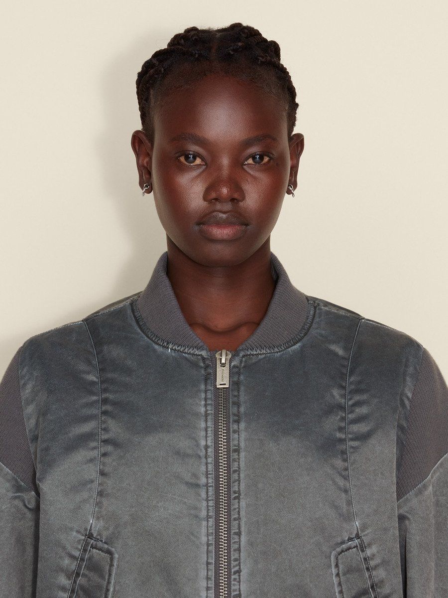 Reb Cropped Bomber Jacket