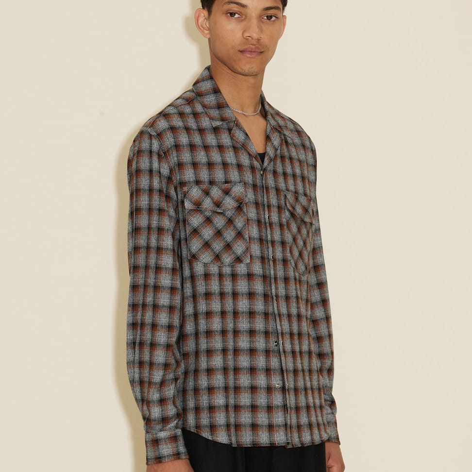 Elja Camp Collar Check Shirt