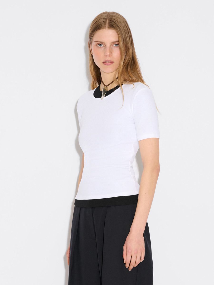 Fitted Rib Tee