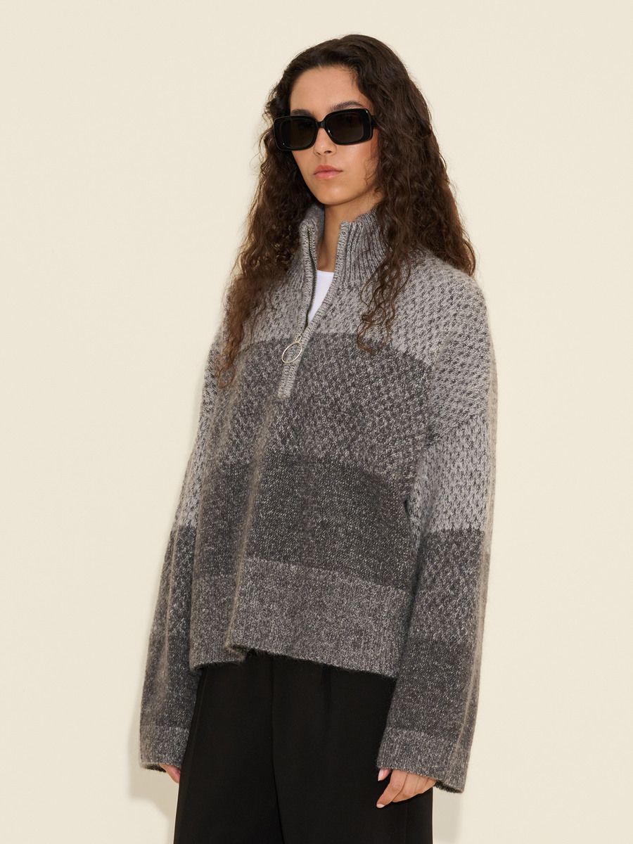 Tine Knit Half Zip