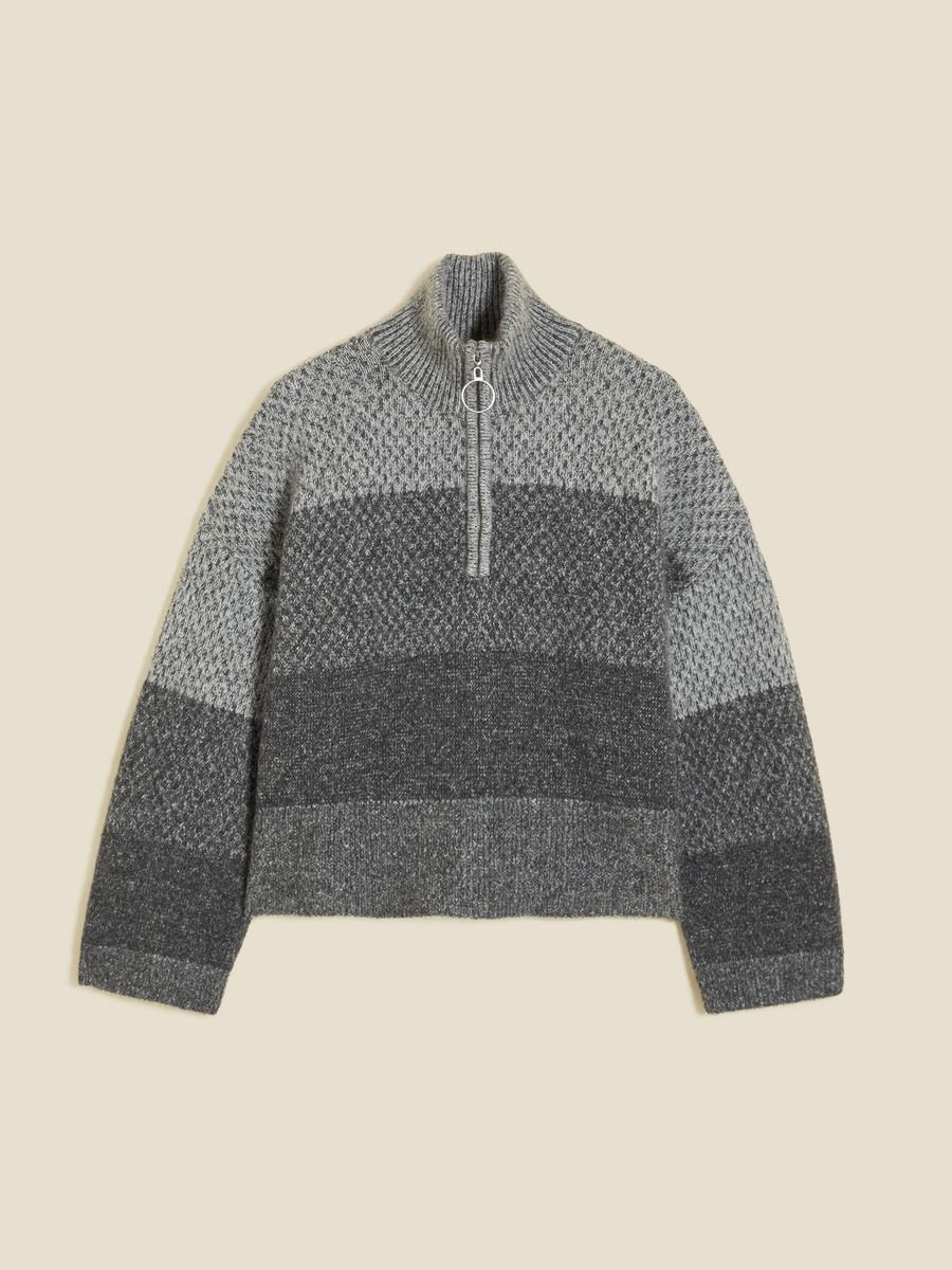 Tine Knit Half Zip