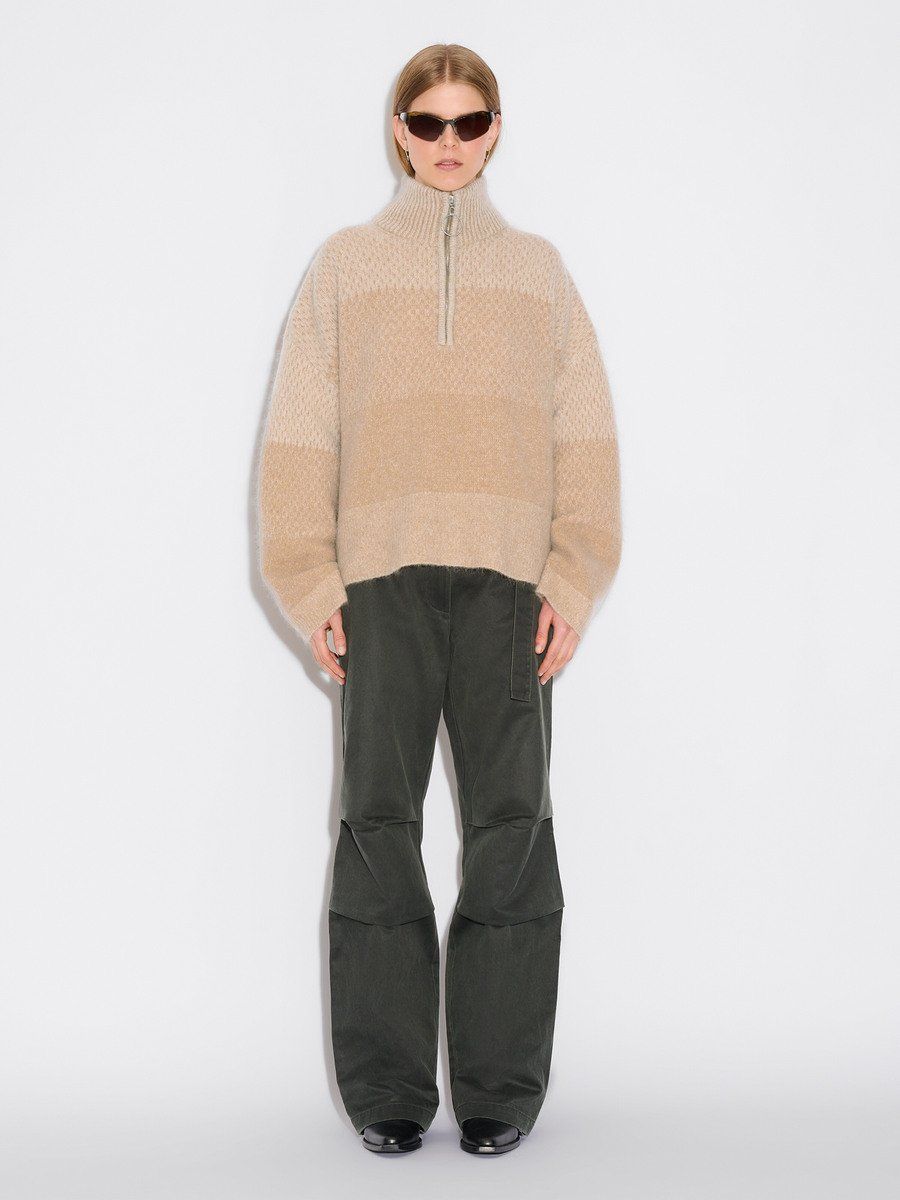 Tine Knit Half Zip