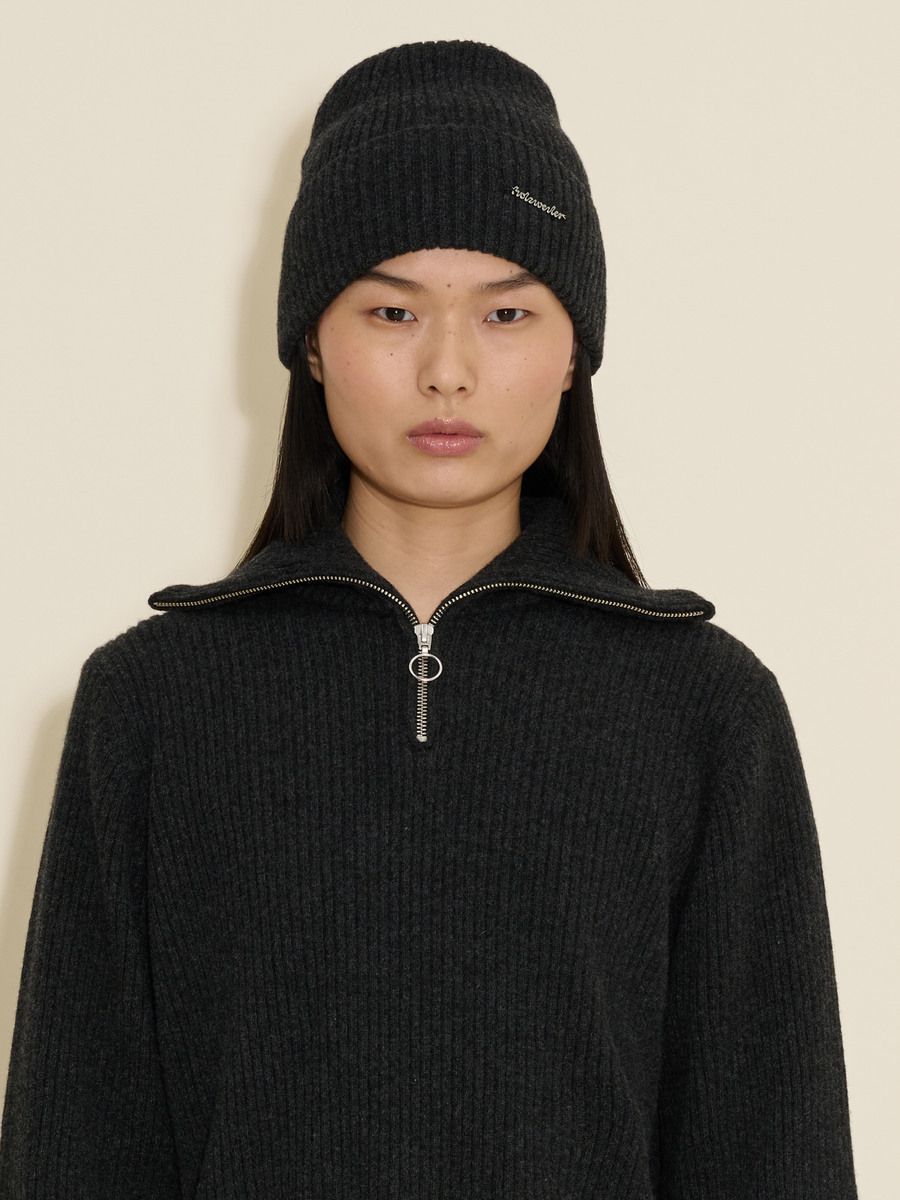 Lambswool Rib Beanie