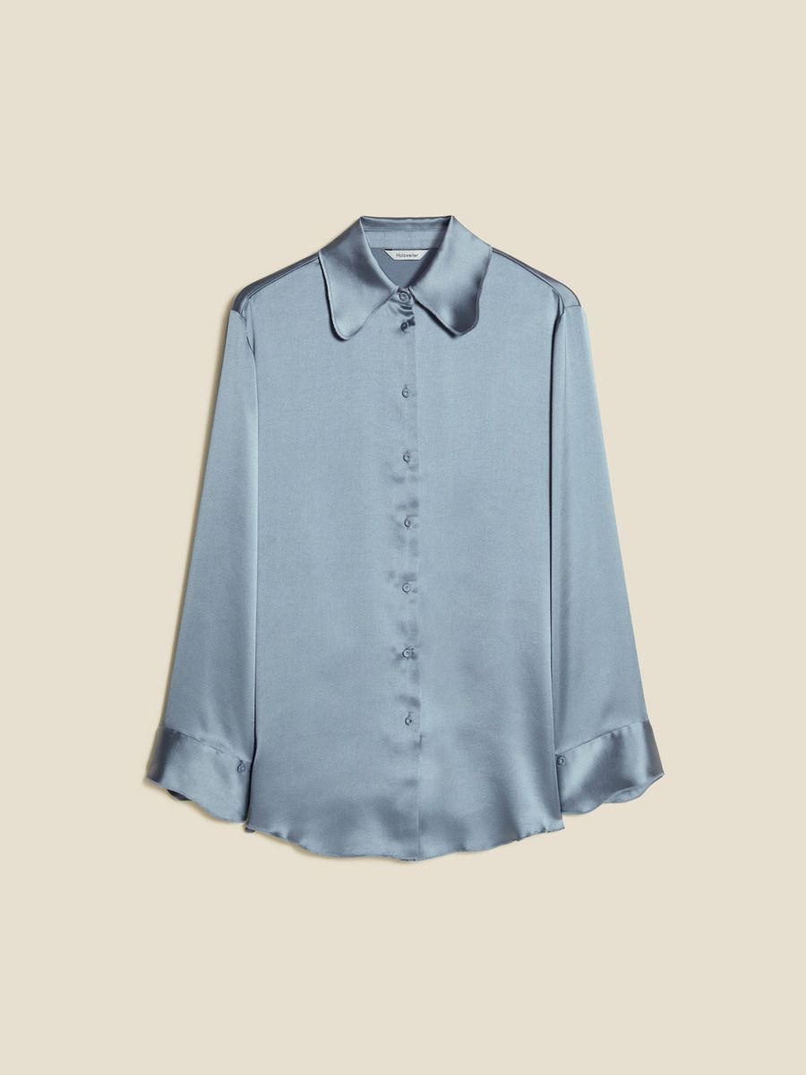 Plum Satin Shirt
