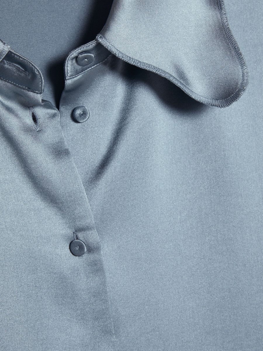 Plum Satin Shirt
