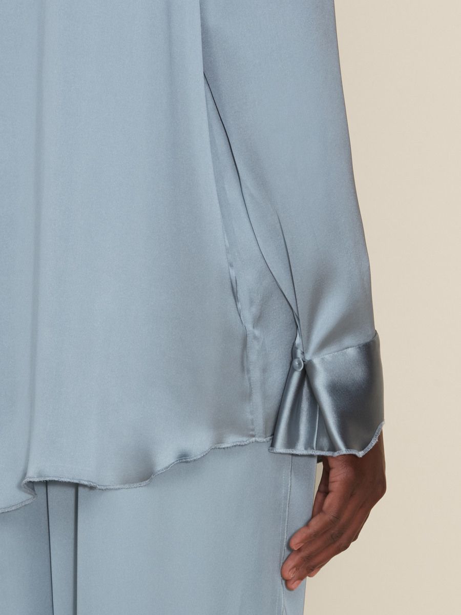 Plum Satin Shirt