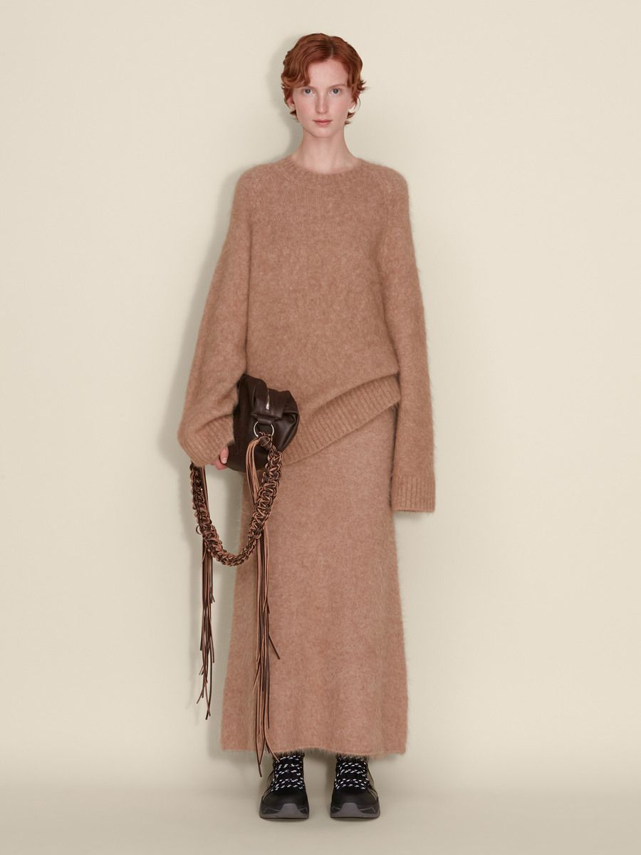 Fure Fluffy Knit Skirt
