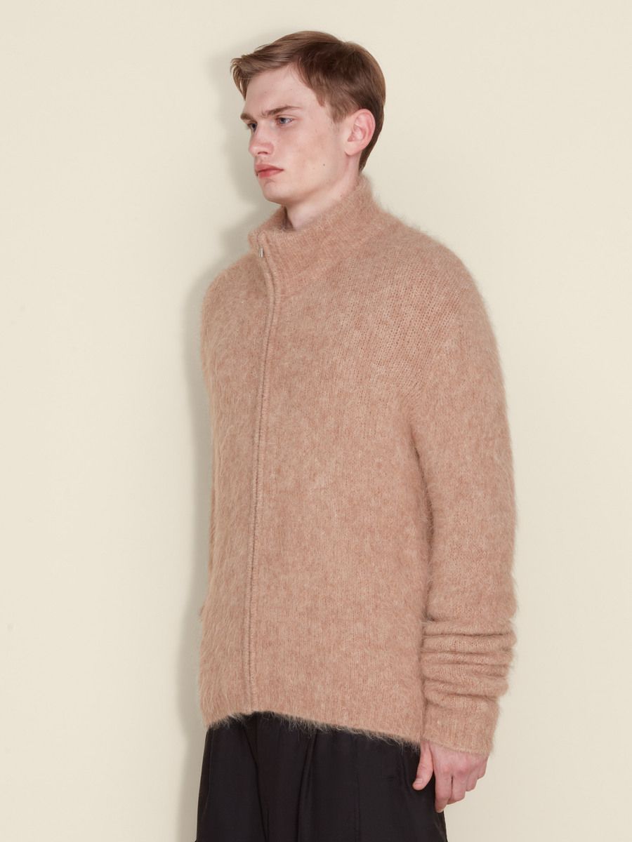 Atlantic Hairy Zip Cardigan