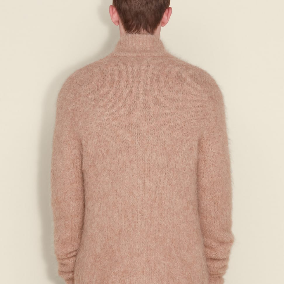 Atlantic Hairy Zip Cardigan