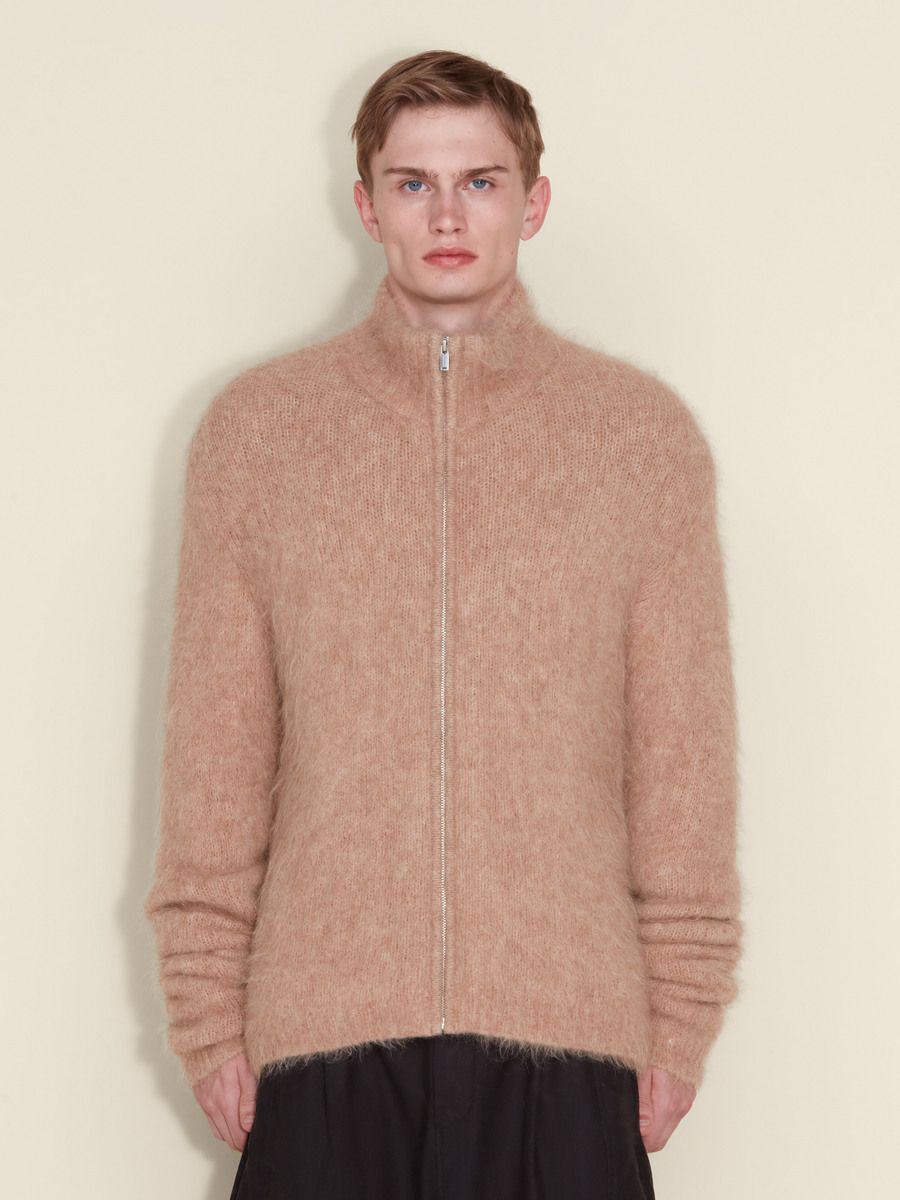 Atlantic Hairy Zip Cardigan