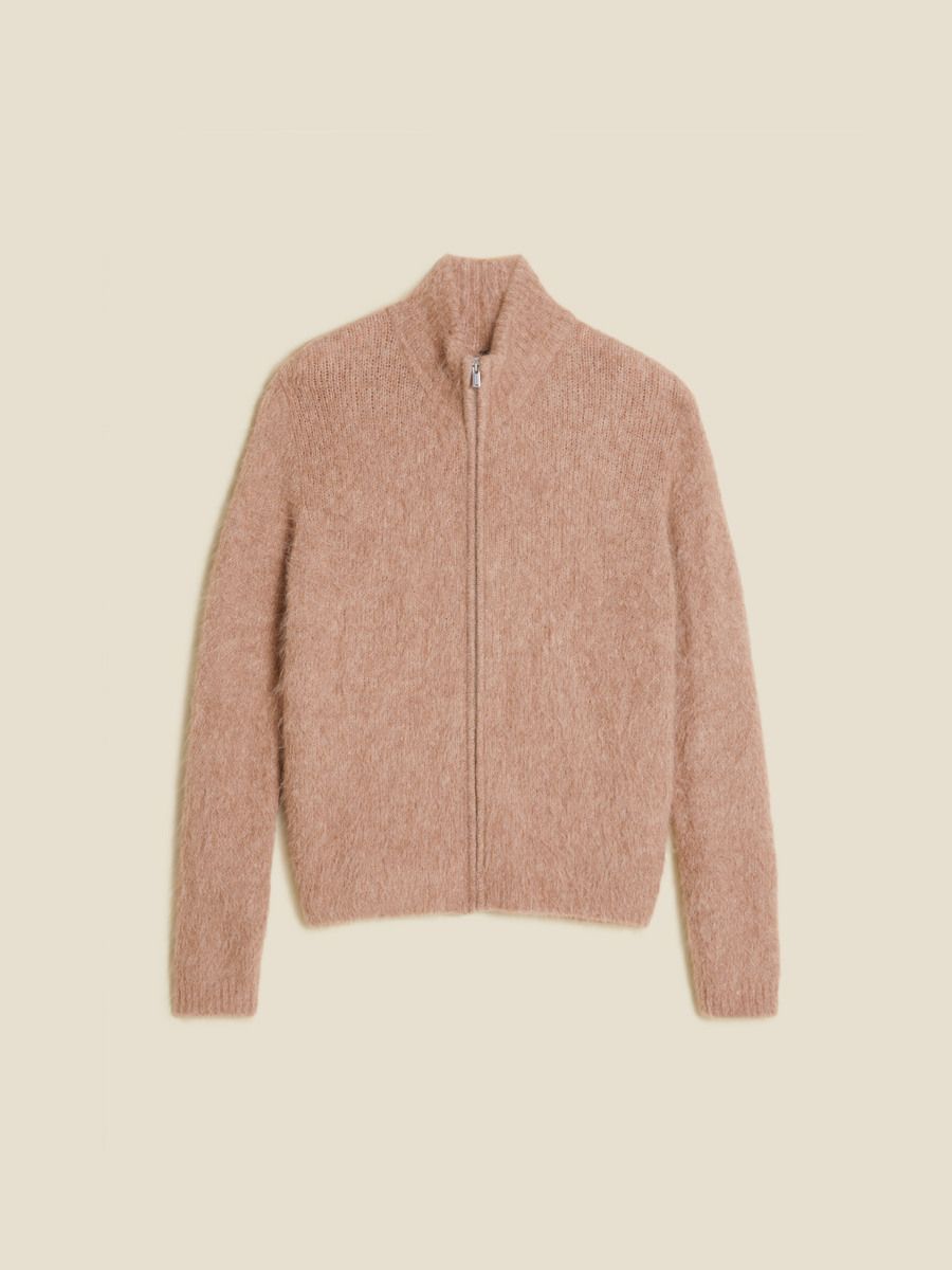 Atlantic Hairy Zip Cardigan