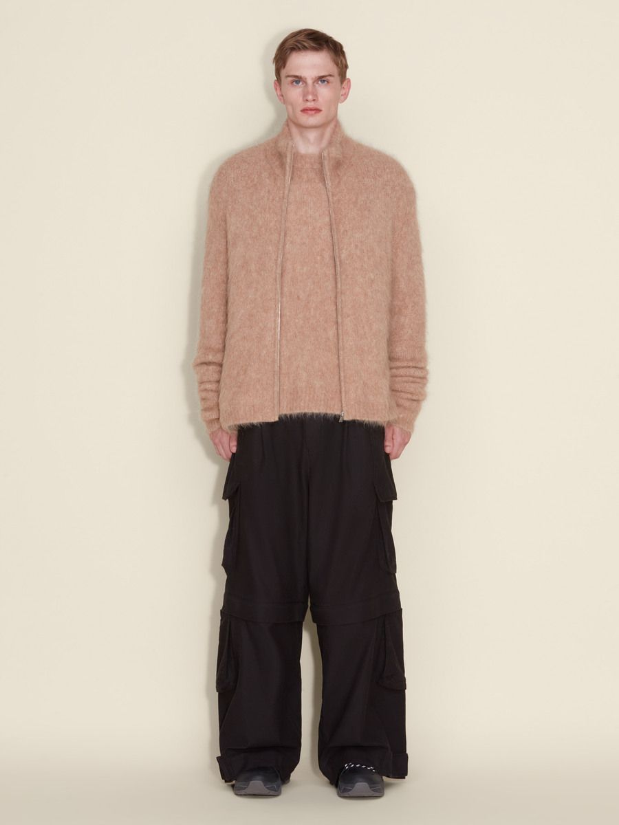 Atlantic Hairy Zip Cardigan