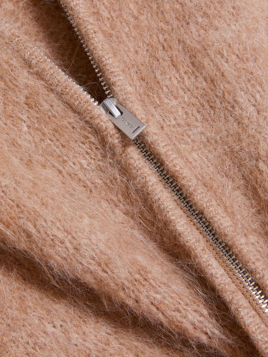 Atlantic Hairy Zip Cardigan
