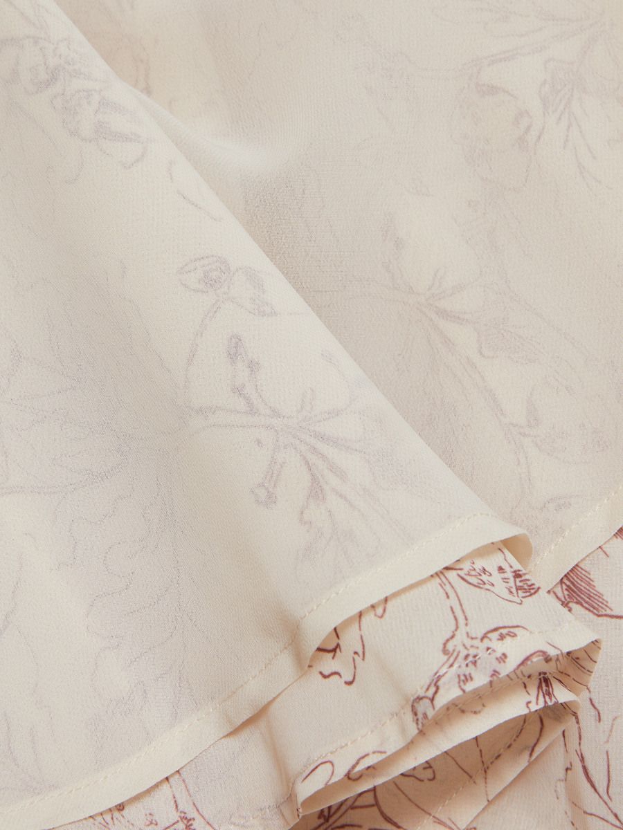 Evy Chiffon Print Skirt