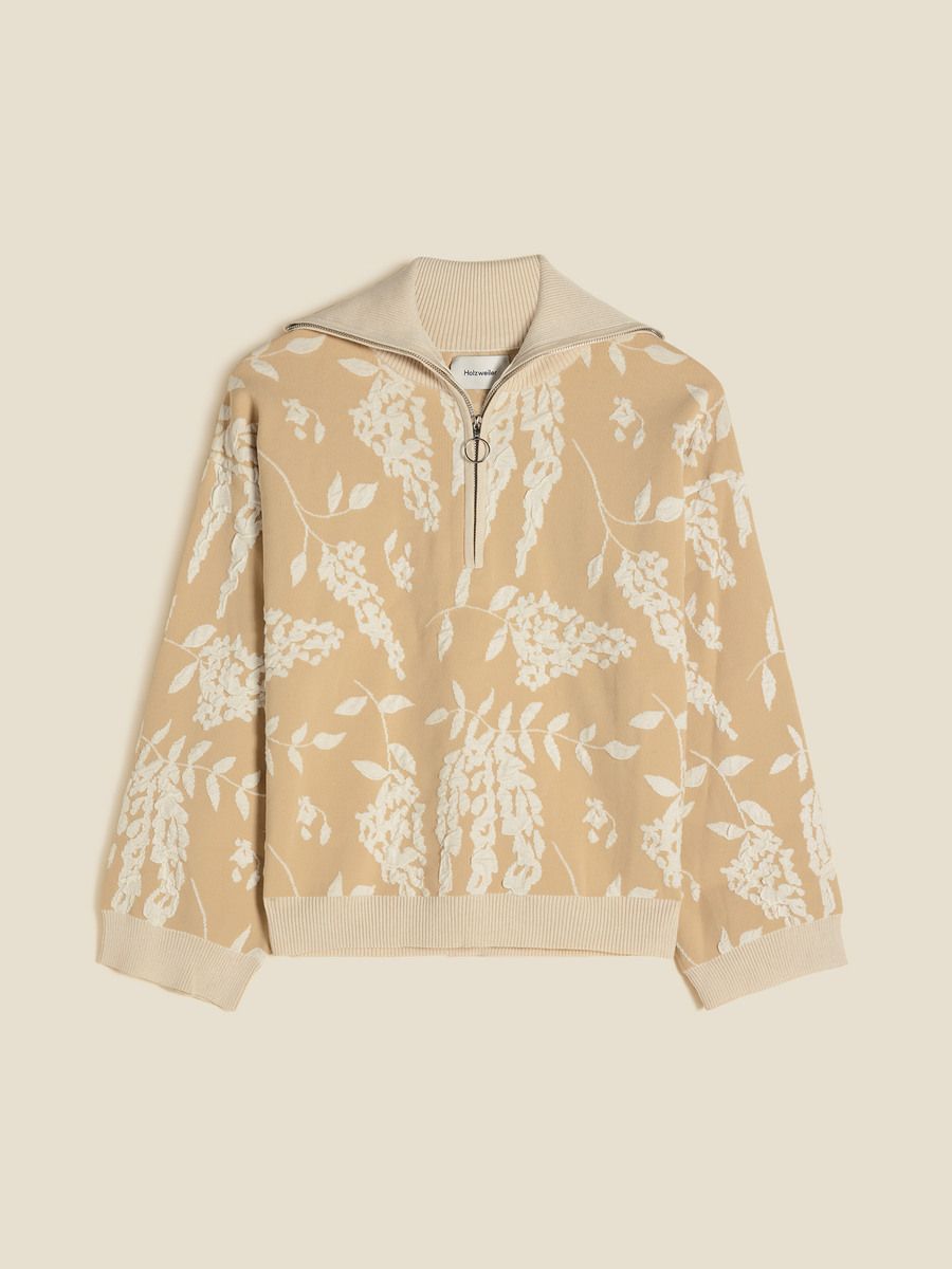 Tine Jacquard Half zip