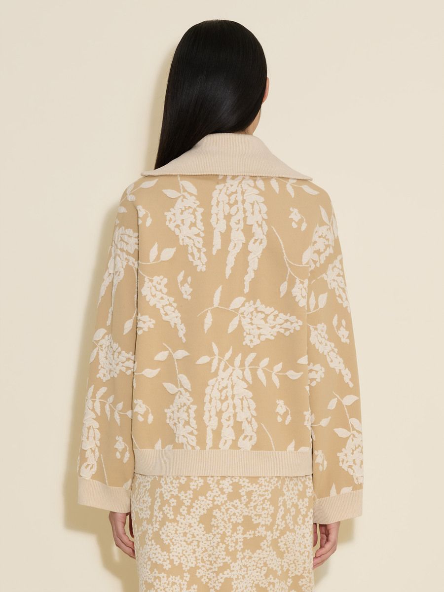 Tine Jacquard Half zip