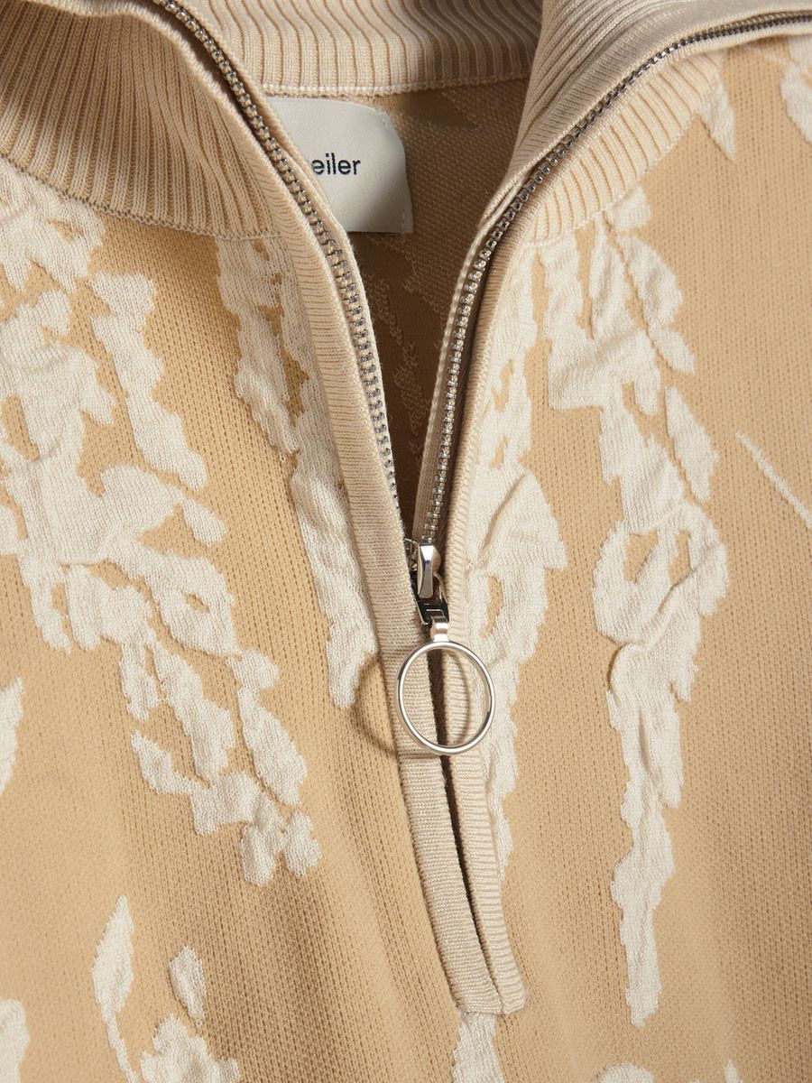 Tine Jacquard Half zip