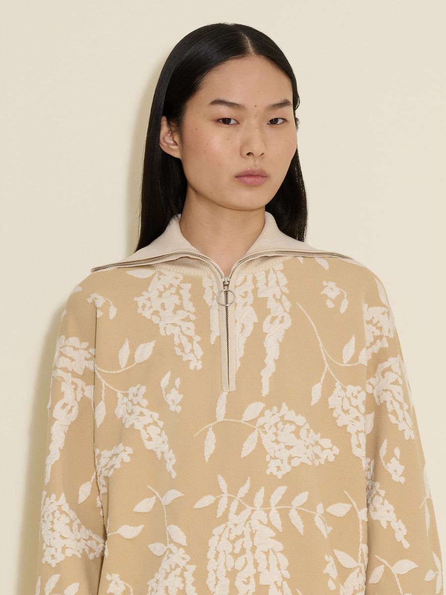 Tine Jacquard Half zip