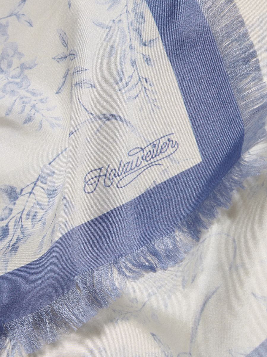 Silk Twill Fine Scarf Print
