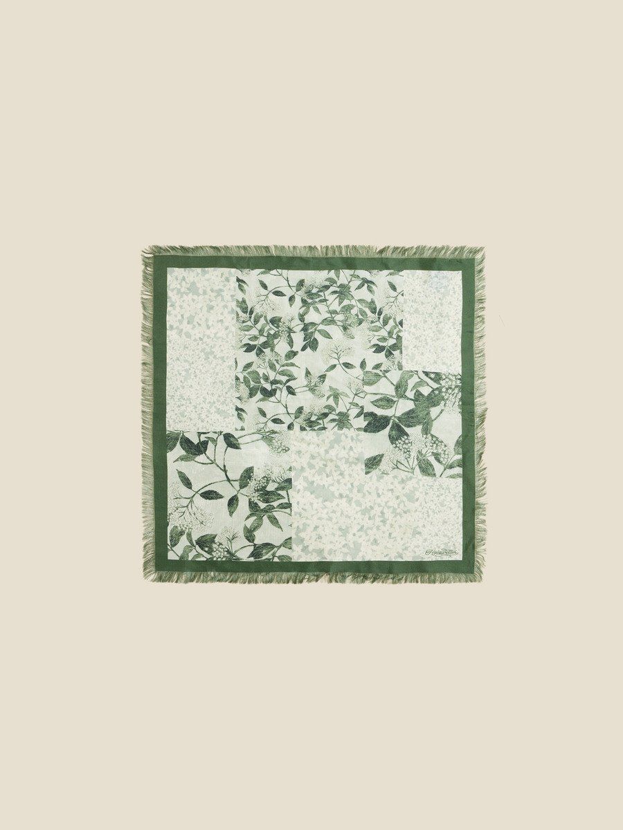 Silk Twill Fine Scarf Print