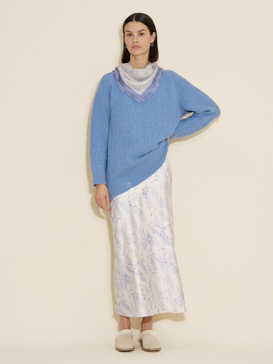 Silk Twill Fine Scarf Print