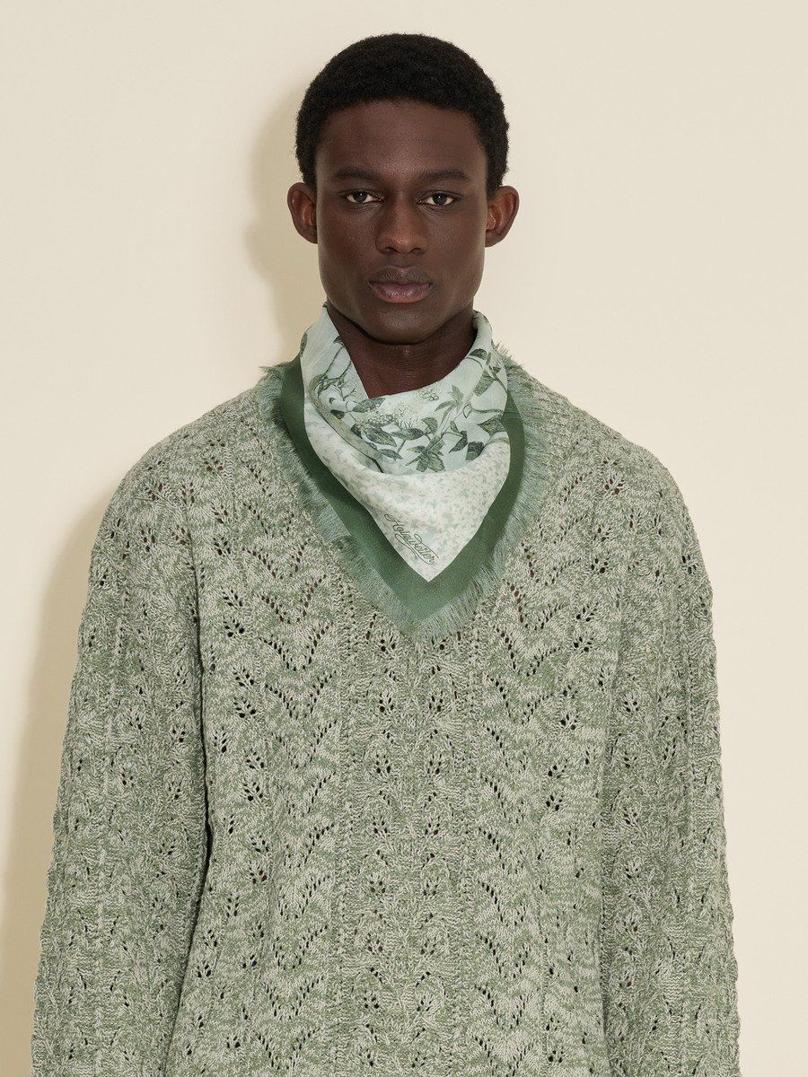 Silk Twill Fine Scarf Print
