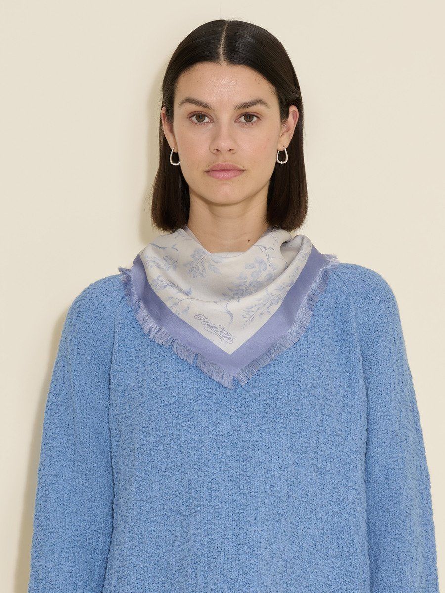 Silk Twill Fine Scarf Print