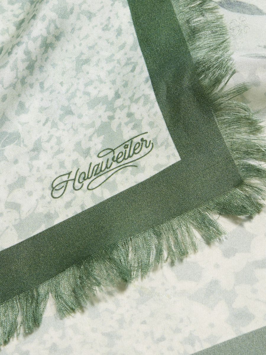 Silk Twill Fine Scarf Print