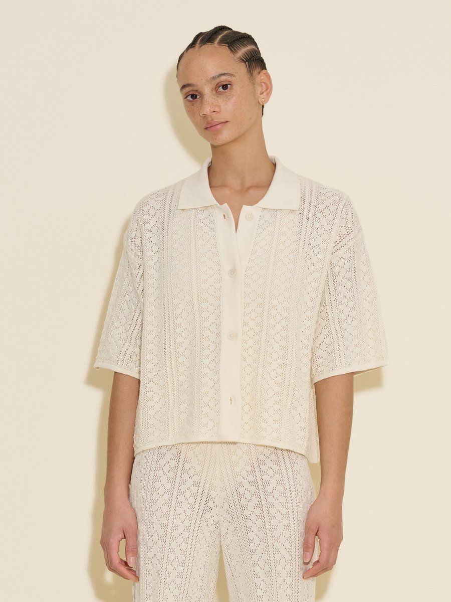 Loch Crochet Knit Shirt