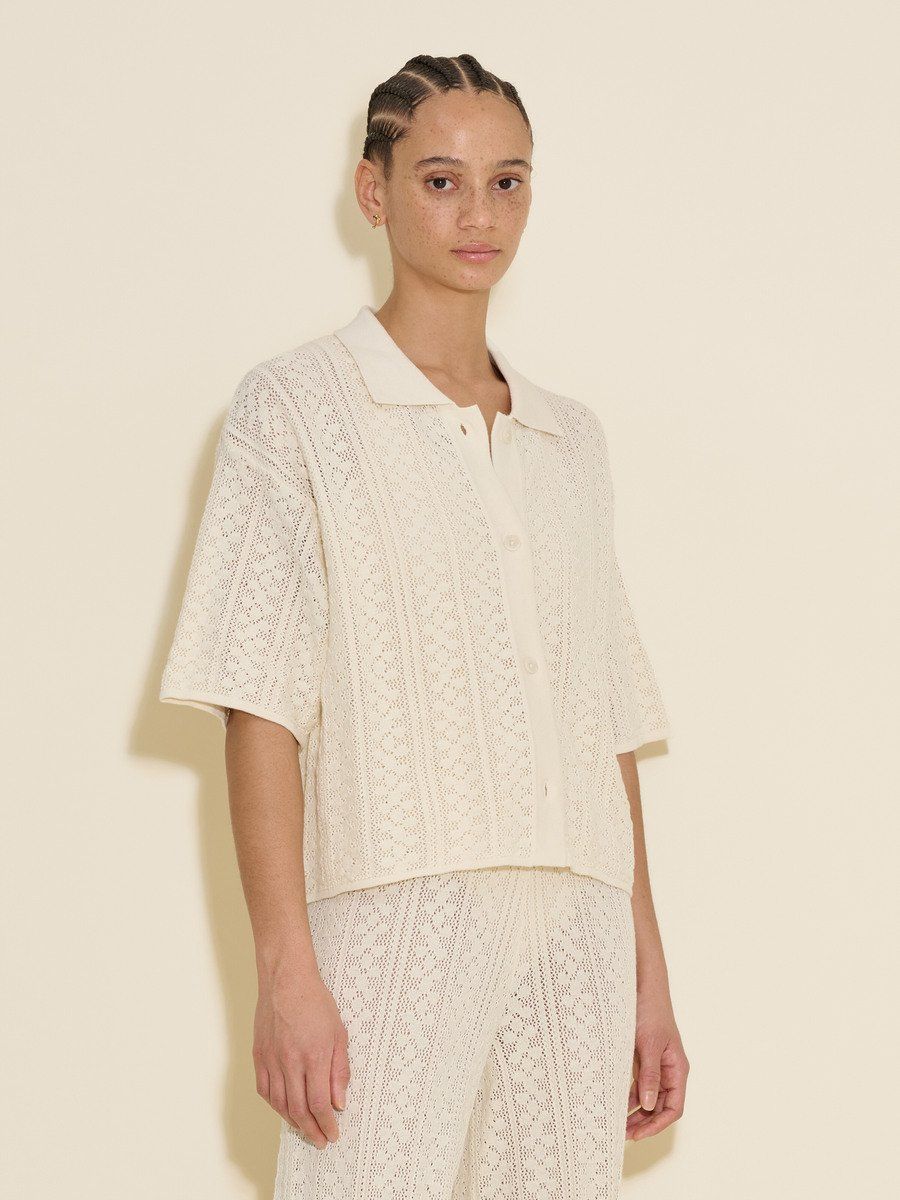 Loch Crochet Knit Shirt