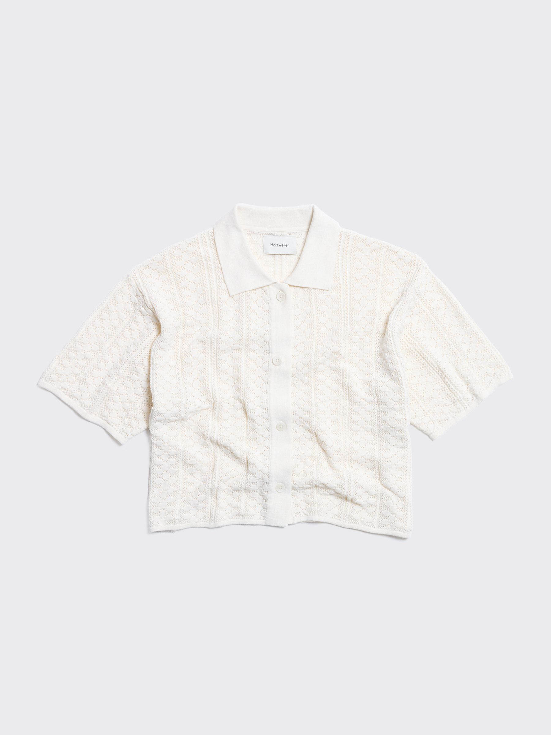Loch Crochet Knit Shirt