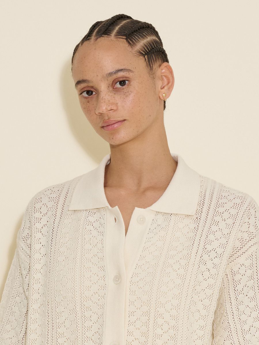 Loch Crochet Knit Shirt