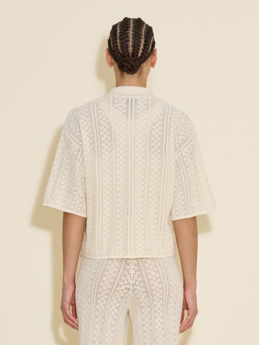 Loch Crochet Knit Shirt