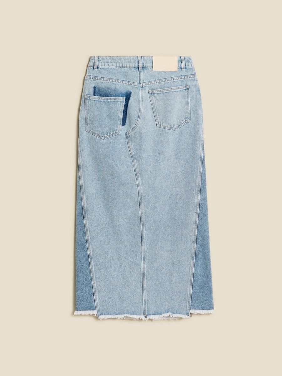 Louisa Long Denim Skirt