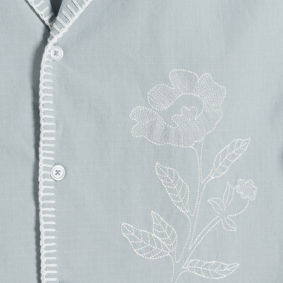 Pier Embroidery Faded Short Sleeve Shirt